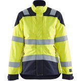 Blåkläder 4969-1512 Multinorm Damesjack Inherent High Vis Geel/Marineblauw maat L