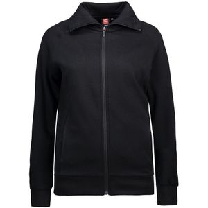 Pro Wear ID 0624 Ladies Cardigan Sweatshirt Black