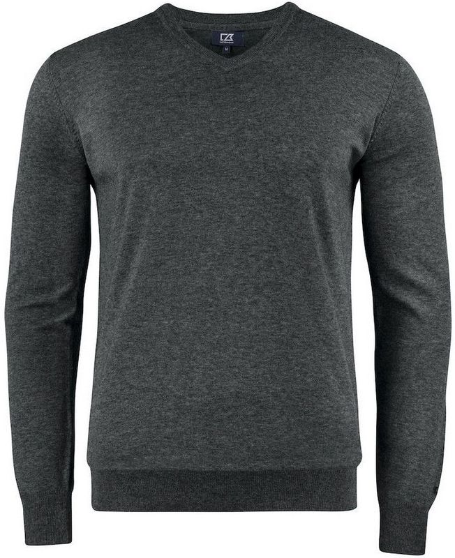 Cutter & Buck Oakville V-neck Heren 355418 - Antraciet Melange