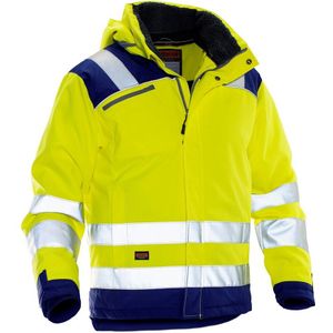 Jobman 1347 Hi-Vis Winter Jacket Star Geel/Navy