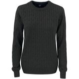 Cutter & Buck Blakely Knitted Sweater Dames Antraciet Melange