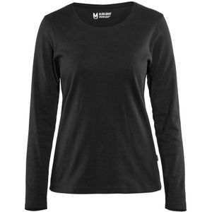 Blåkläder 3301-1032 Dames T-shirt met lange mouw Zwart maat S