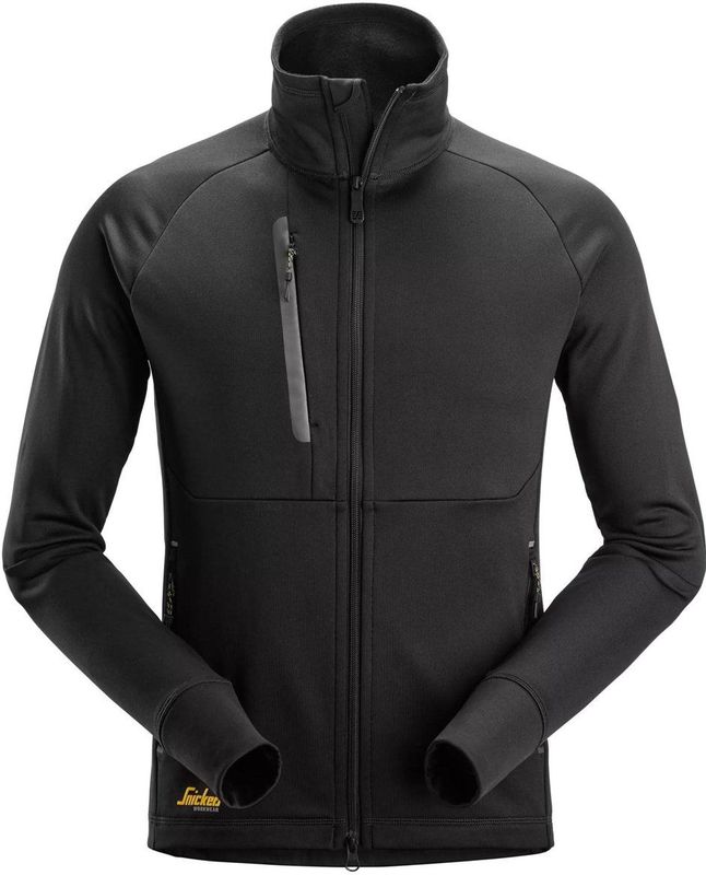 Snickers - 8023 Polartec® Power Stretch® Jack - Zwart - Tussenjack