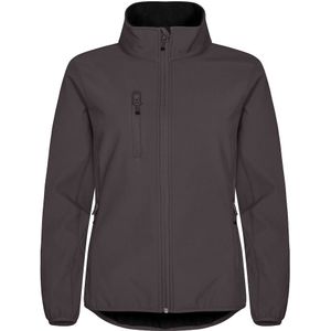 Clique Classic Softshell Jacket Dames Donkergrijs