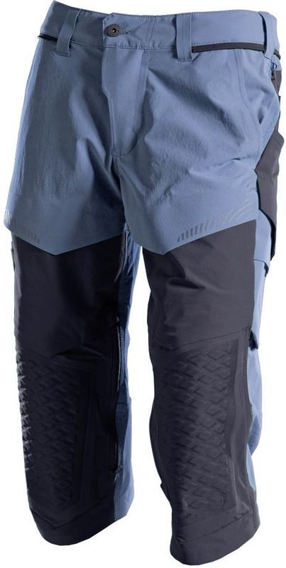 Mascot 22249-605 Driekwart broek met kniezakken Steenblauw/Donkermarine maat C54
