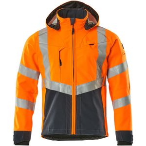 Mascot 15502-246 Softshell jas Hi-Vis Oranje/Donkermarine maat 2XL