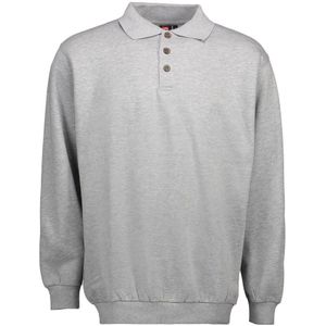Pro Wear ID 0601 Men Classic Polo Sweatshirt Grey Melange