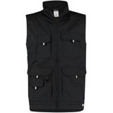 Dassy Avila Mouwloze werkvest Zwart maat 2XL