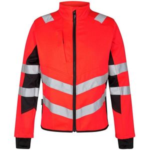 F. Engel 1544 Safety Work Jacket Stretch Red/Black