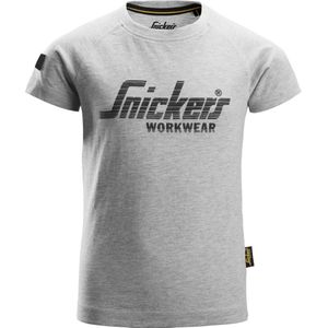 Snickers 7514 Junior Logo T-shirt Lichtgrijs melange