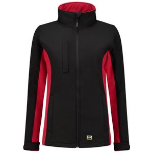 Tricorp 402008 Softshell Bicolor Dames Zwart/Rood