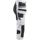 Blåkläder 7109-1310 Dames Schilderspiraatbroek X1900 met stretch Wit/zwart maat C32