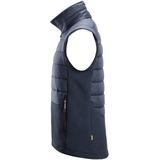 Snickers 4902 Hybride Vest Marineblauw/Donkermarineblauw melange maat XS