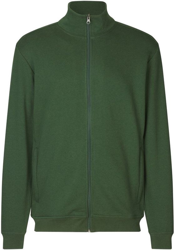 Pro Wear by Id 0382 CARE cardigan ongeborsteld Fles groen maat S
