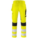 Projob 6570 - Signalisatie Stretchbroek - Geel/Zwart - Met Kniezakken En Spijkerzakken