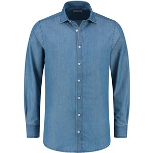 Santino Felix Shirt Washed Denim maat L