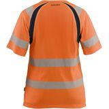 Blåkläder 3503-2537 Dames T-shirt High Vis High Vis Oranje/Marineblauw