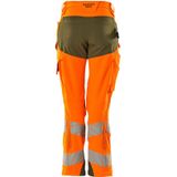 Mascot Accelerate Safe Broek met kniezakken 19078-511 - hi-vis oranje/mosgroen