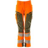 Mascot Accelerate Safe Broek met kniezakken 19078-511 - hi-vis oranje/mosgroen