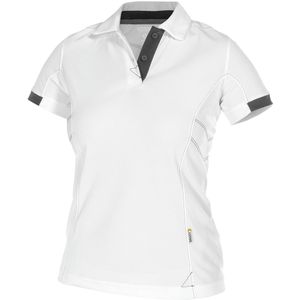 Dassy Traxion Women Polo voor dames Wit/Antracietgrijs