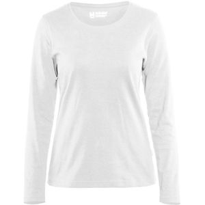 Blåkläder 3301-1032 Dames T-shirt met lange mouw Wit maat S