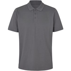 Pro Wear by Id 0586 Poloshirt biologisch katoen Silver grey maat S
