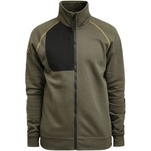 Jobman 5141 Sweatshirt Full-Zip Heren Olijfgroen maat XXL