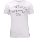 Cutter & Buck Pacific City T-Shirt Heren Wit/Grijs