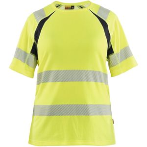 Blåkläder - 3503-2537 - Dames T-shirt - High Vis Geel/Zwart