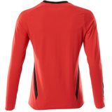 Mascot 18391-959 Dames T-shirt - Signaalrood - Lange Mouwen - Katoen