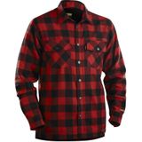 Blåkläder 3225-1131 Overhemd Flanel Gevoerd Rood/Zwart