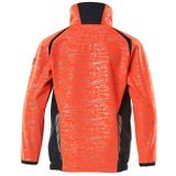 Mascot - 19902-291 Softshell Jas - Hi-Vis Rood/Donkermarine - 100% Polyester - Ademend en Winddicht