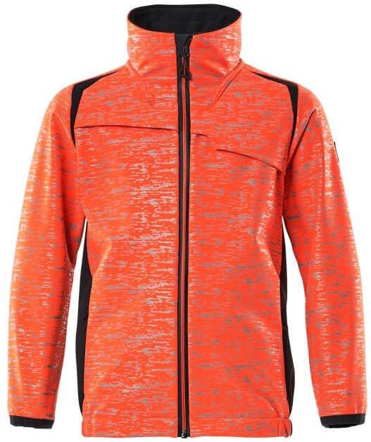 Mascot - 19902-291 Softshell Jas - Hi-Vis Rood/Donkermarine - 100% Polyester - Ademend en Winddicht