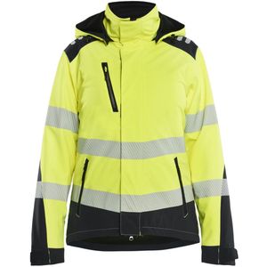 Blåkläder 4401-2513 Dames High Vis Lichtgewicht Softshell Winterjas High Vis Geel/Zwart maat L