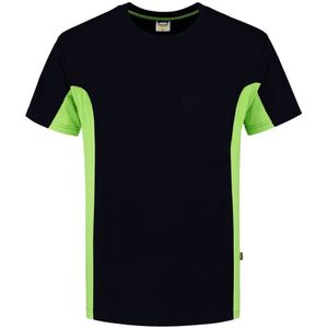 Tricorp 102002 T-Shirt Marineblauw-Lime