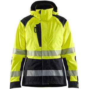 Blåkläder 4436-1987 Dames Shelljack High Vis High Vis Geel/Zwart maat XXL