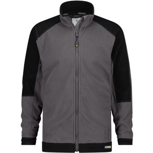 Dassy Kazan Tweekleurige fleecevest Cementgrijs/Zwart maat XS