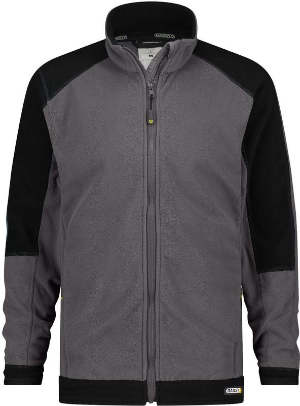 Dassy Kazan Tweekleurige fleecevest Cementgrijs/Zwart maat XS