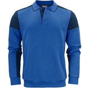 Printer Polosweater Prime Kobalt/Marine maat L