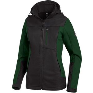 FHB Julia Softshell-Jack Dames Groen-Zwart maat XL