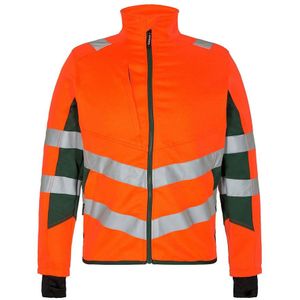 F. Engel 1544 Safety Work Jacket Stretch Orange/Green