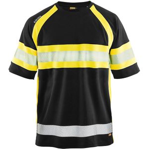 Blåkläder 3337-1051 High Vis T-shirt klasse 1 Zwart/Geel
