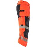 Mascot Accelerate Safe Driekwart broek met spijkerzakken 19049-711 - hi-vis rood/donkermarine