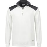 Santino Tokyo Zipsweater White / Graphite maat S