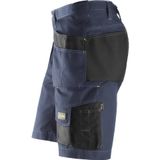 Snickers 3023 Shorts met Holsterzakken Rip-Stop Marineblauw/Zwart
