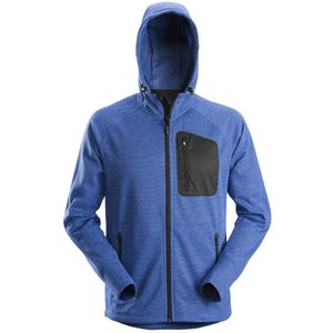 Snickers 8041 FlexiWork Fleece Hoodie Blauw/Zwart maat XS