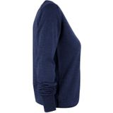 Fijngebreide Sweater - V-hals - Baruffa Merino Wol - Kraag en Rib Zoom