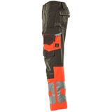 Mascot 15679-860 Broek met kniezakken Donkerantraciet/Hi-Vis Rood