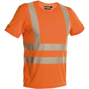 Dassy Carter Hogezichtbaarheids-uv-T-shirt Fluo-Oranje