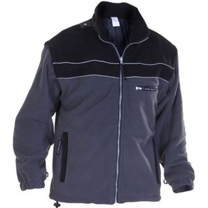 Hydrowear Kiel Fleecejack Zwart/Grijs maat XS
